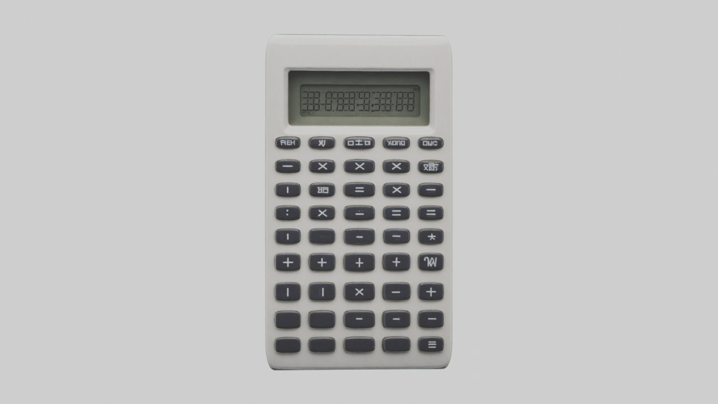3D model Calculator model VR / AR / low-poly