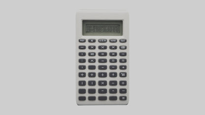 3D model Calculator model VR / AR / low-poly