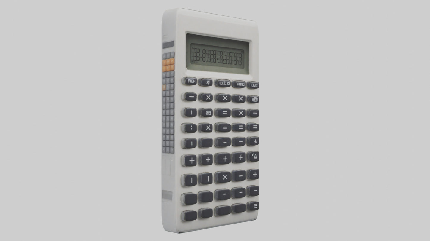 3D model Calculator model VR / AR / low-poly
