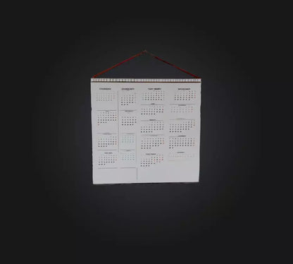 3D model Calendar VR / AR / low-poly