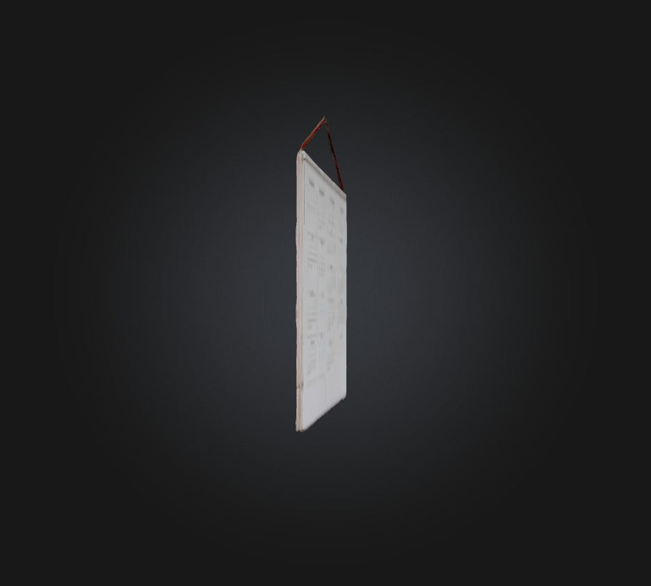 3D model Calendar VR / AR / low-poly