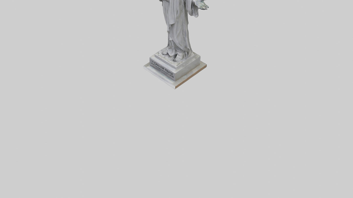 3D model Call for Peace statue model VR / AR / low-poly