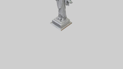 3D model Call for Peace statue model VR / AR / low-poly