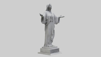 3D model Call for Peace statue model VR / AR / low-poly