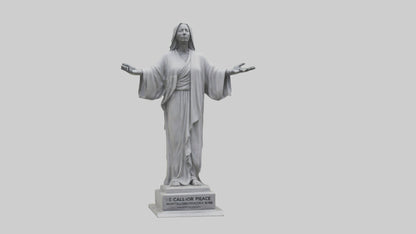 3D model Call for Peace statue model VR / AR / low-poly