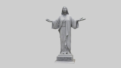 3D model Call for Peace statue model VR / AR / low-poly
