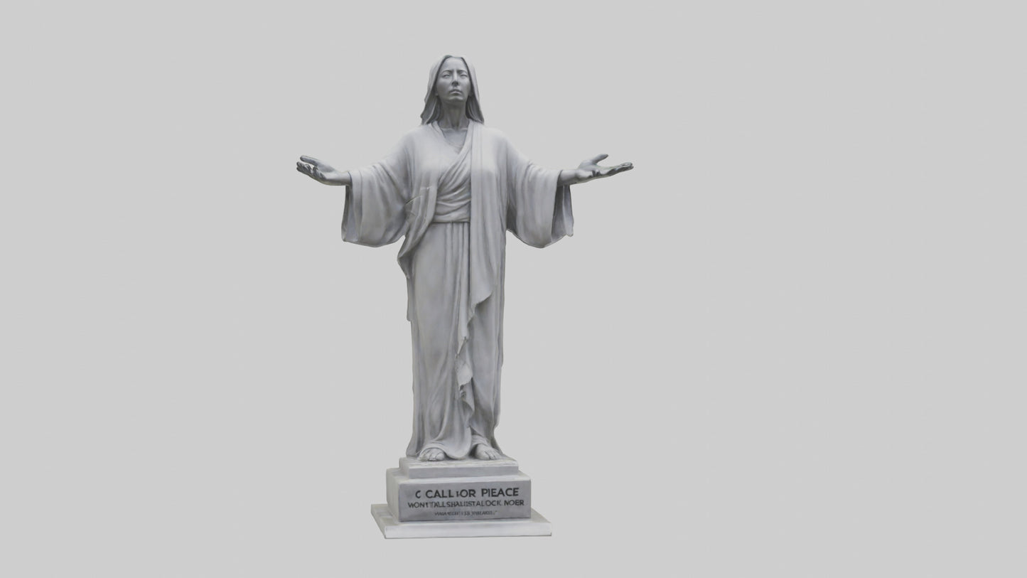3D model Call for Peace statue model VR / AR / low-poly