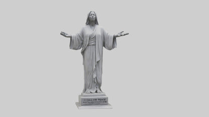 3D model Call for Peace statue model VR / AR / low-poly