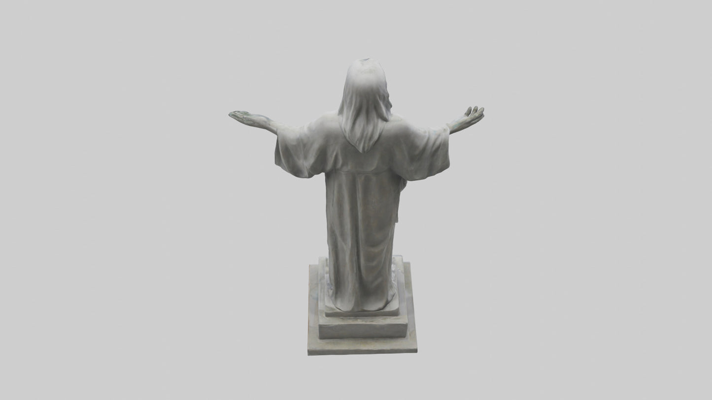 3D model Call for Peace statue model VR / AR / low-poly