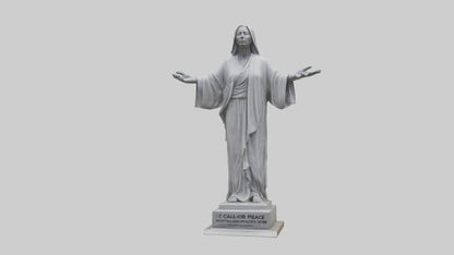 3D model Call for Peace statue model VR / AR / low-poly