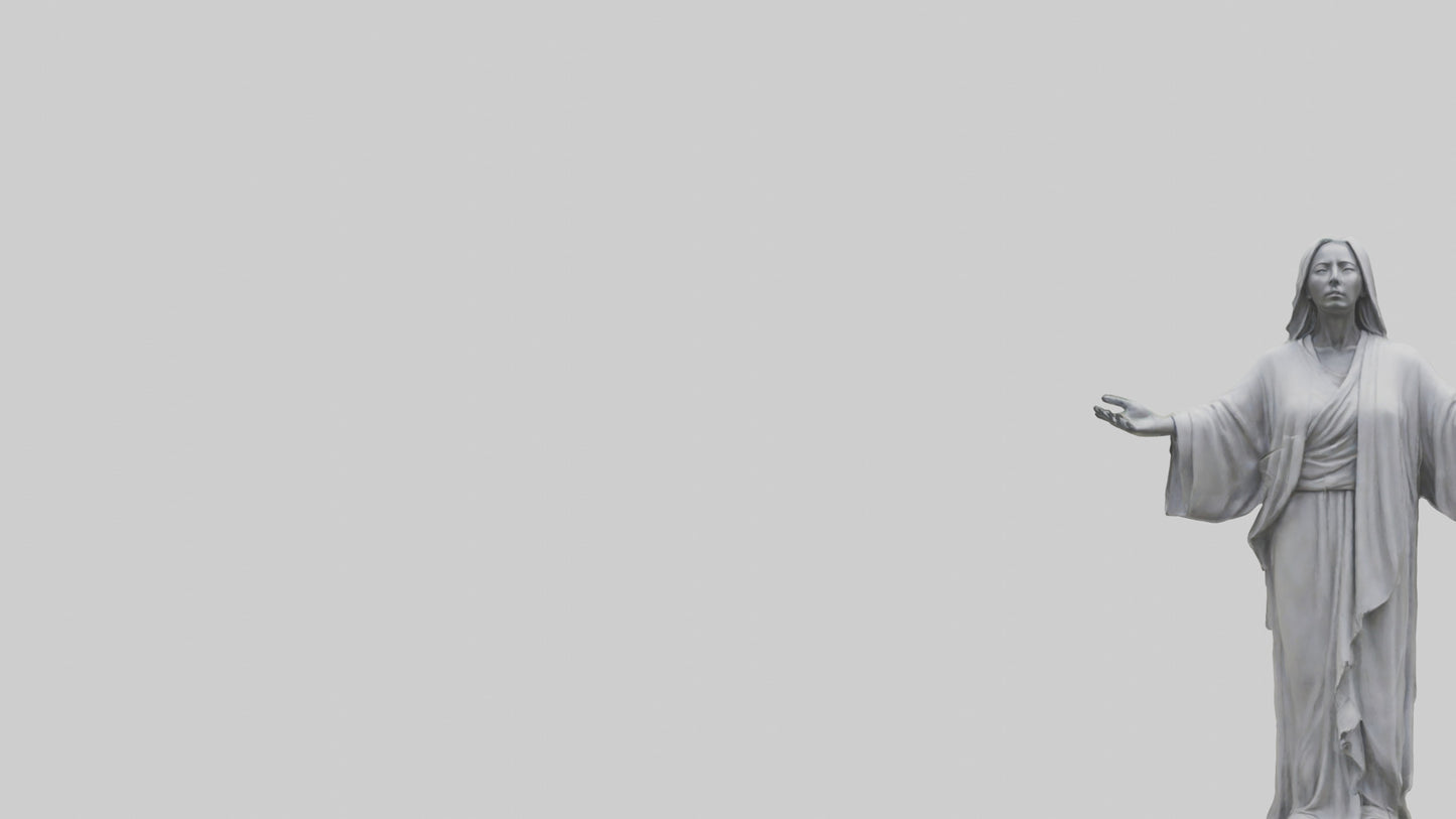 3D model Call for Peace statue model VR / AR / low-poly