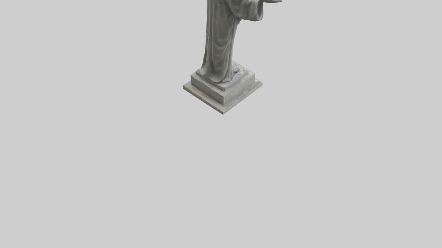 3D model Call for Peace statue model VR / AR / low-poly