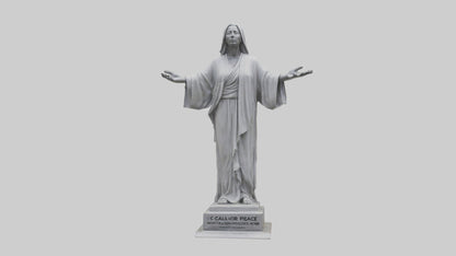 3D model Call for Peace statue model VR / AR / low-poly