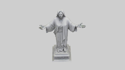 3D model Call for Peace statue model VR / AR / low-poly