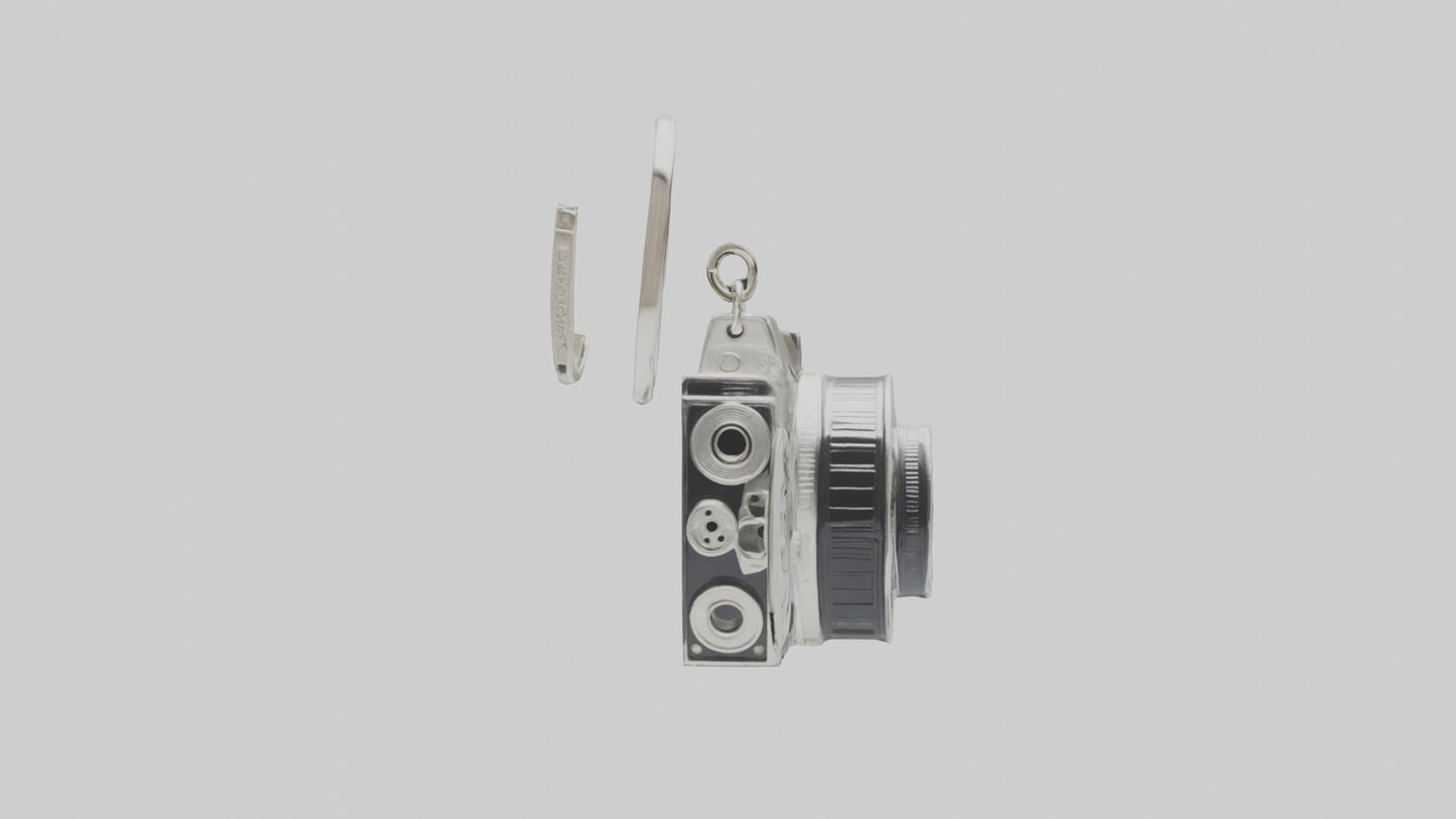 3D model Camera film reel keychain model VR / AR / low-poly
