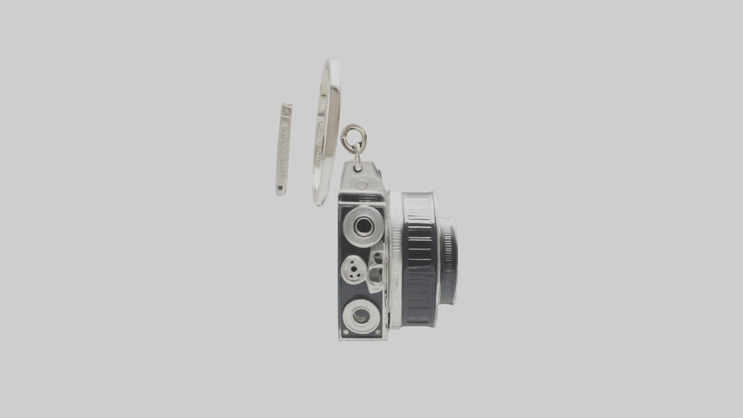 3D model Camera film reel keychain model VR / AR / low-poly