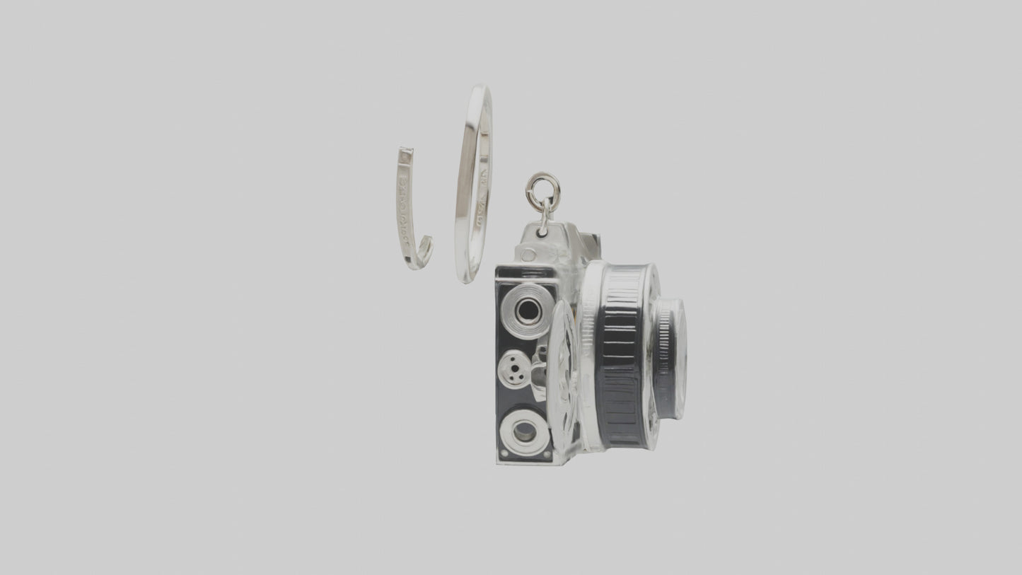 3D model Camera film reel keychain model VR / AR / low-poly