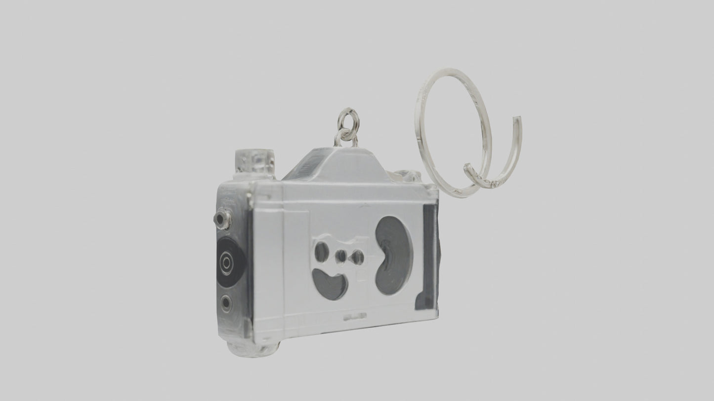 3D model Camera film reel keychain model VR / AR / low-poly