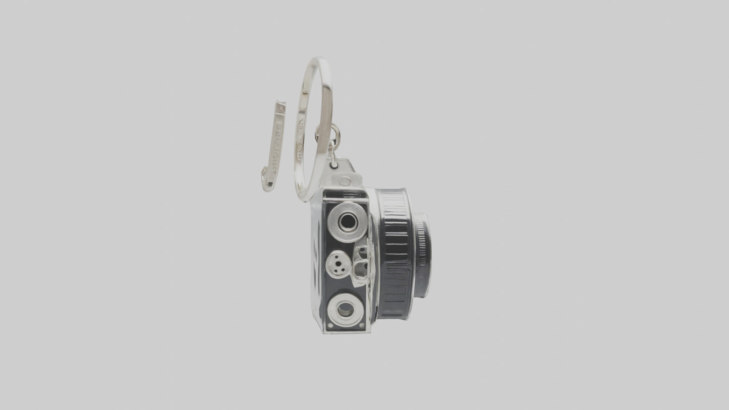 3D model Camera film reel keychain model VR / AR / low-poly