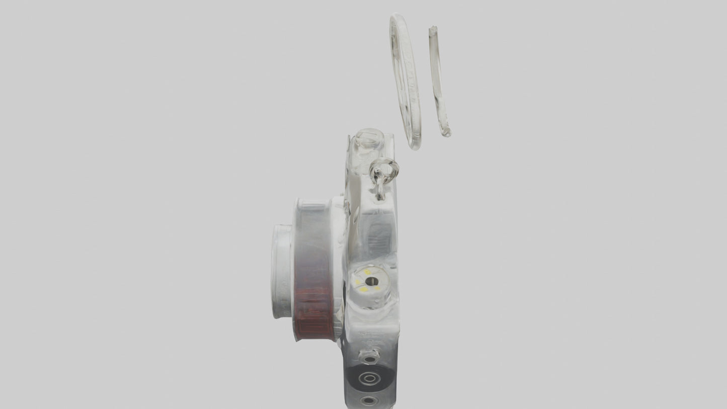 3D model Camera film reel keychain model VR / AR / low-poly