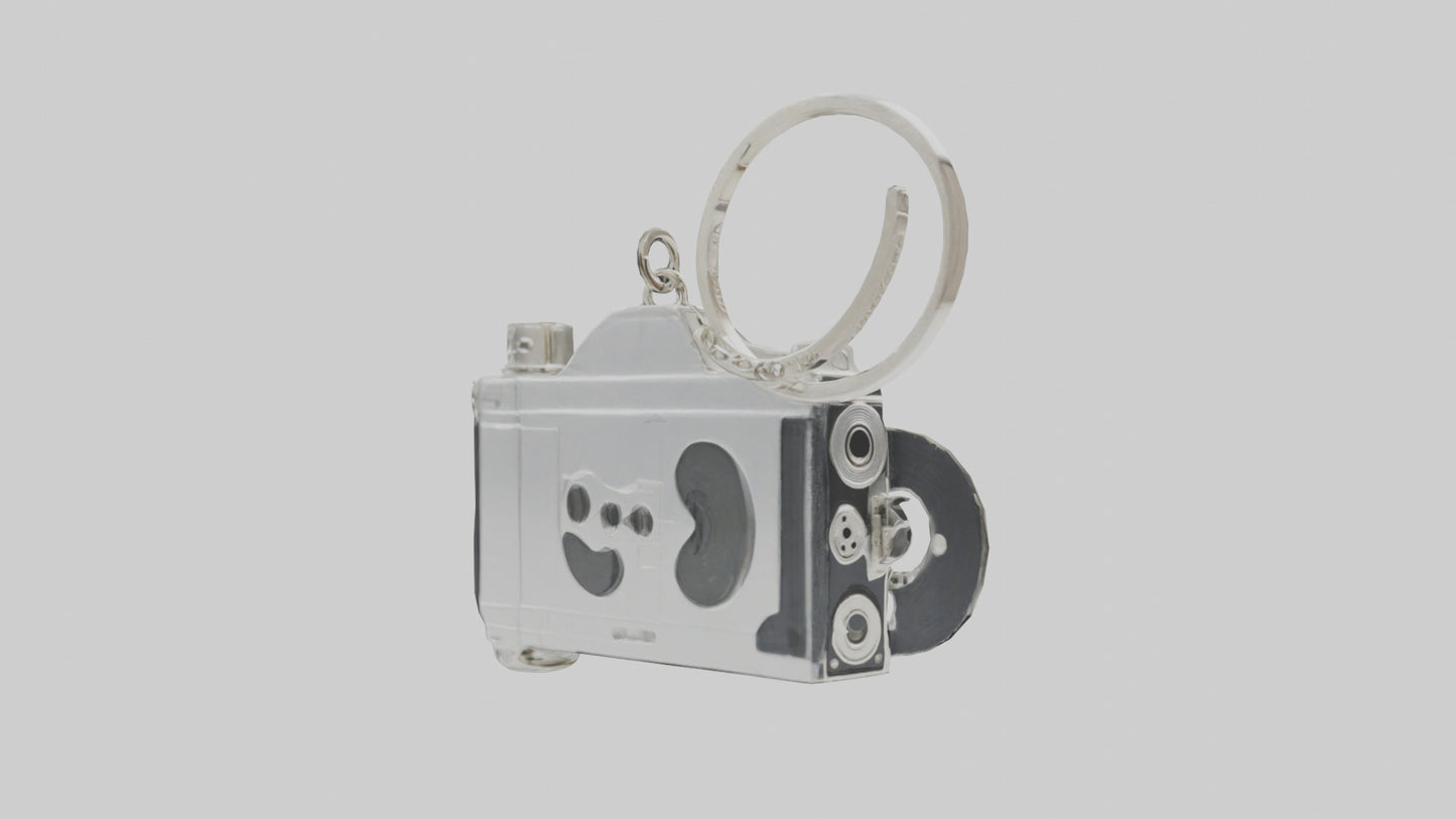 3D model Camera film reel keychain model VR / AR / low-poly
