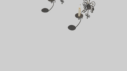 3D model Candle wall sconce model VR / AR / low-poly