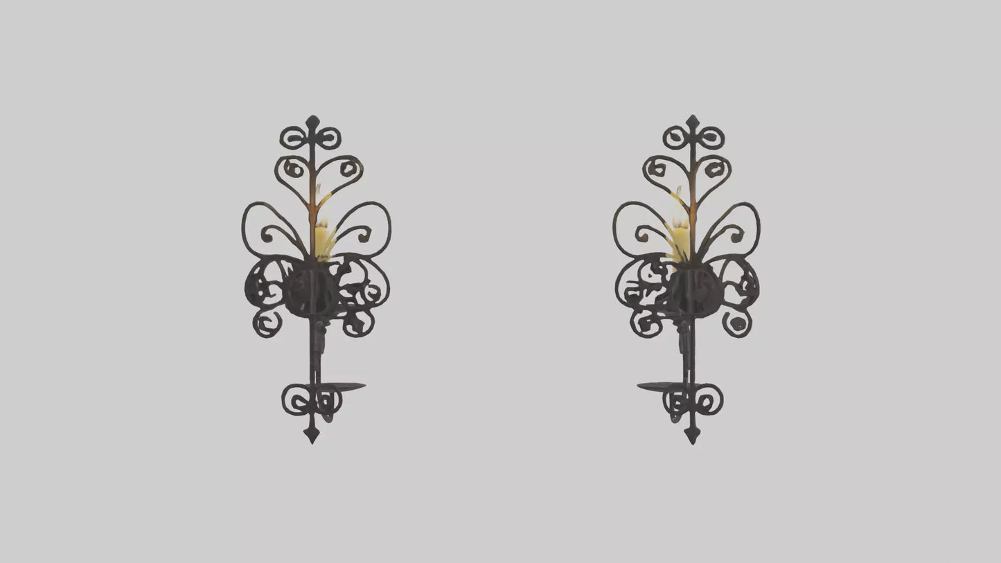 3D model Candle wall sconce model VR / AR / low-poly