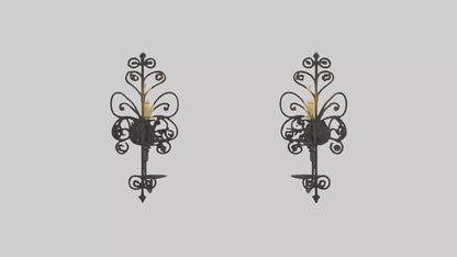 3D model Candle wall sconce model VR / AR / low-poly