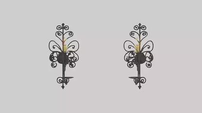 3D model Candle wall sconce model VR / AR / low-poly