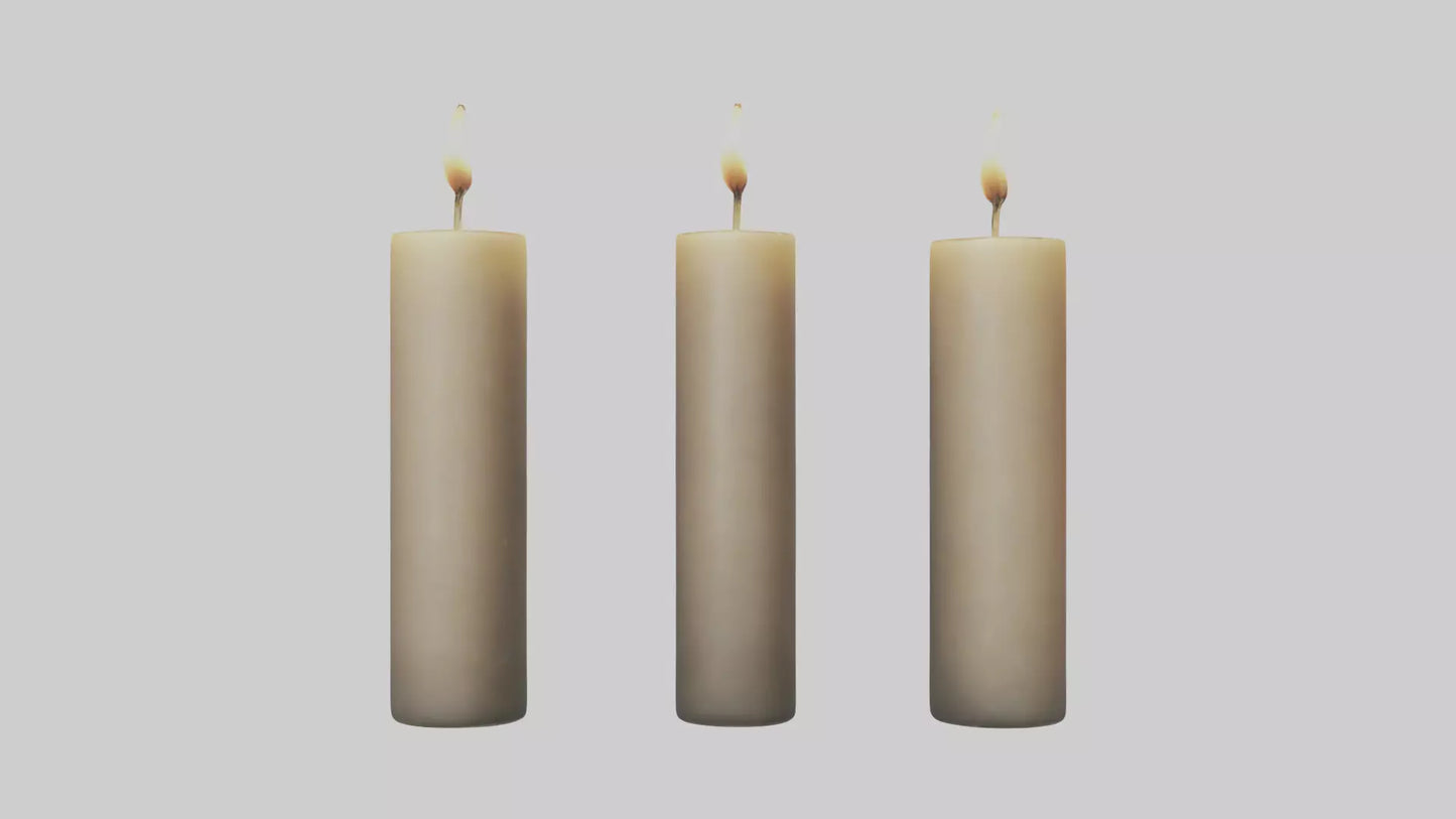 3D model Candles model VR / AR / low-poly
