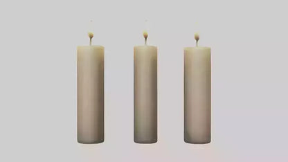 3D model Candles model VR / AR / low-poly