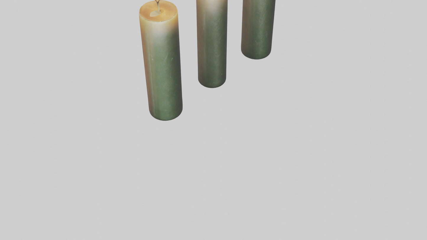 3D model Candles model VR / AR / low-poly