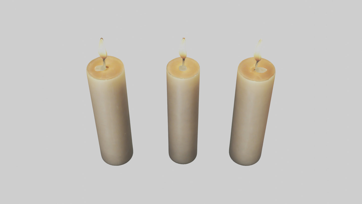 3D model Candles model VR / AR / low-poly