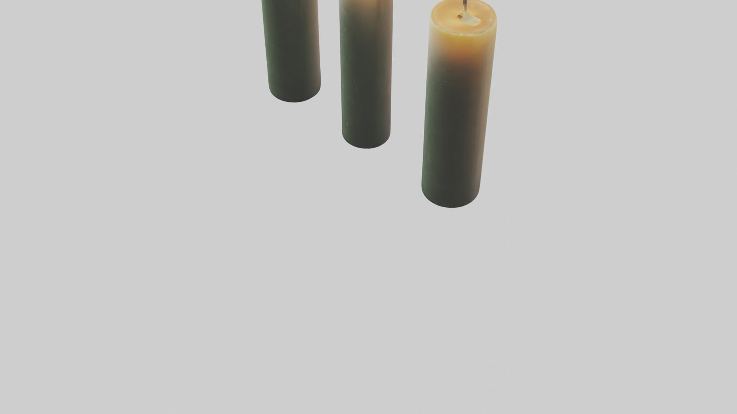3D model Candles model VR / AR / low-poly