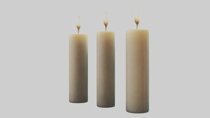 3D model Candles model VR / AR / low-poly