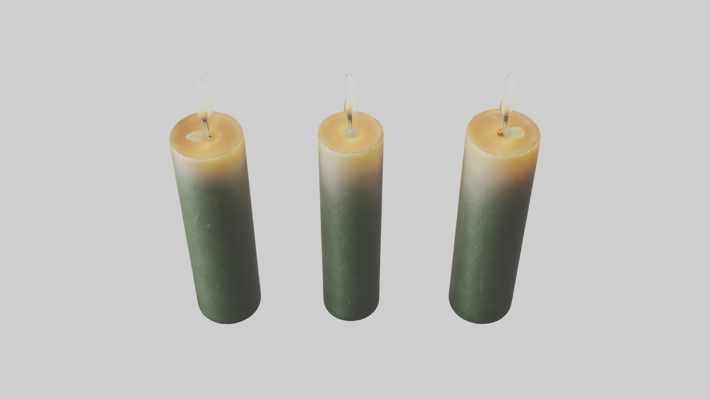 3D model Candles model VR / AR / low-poly