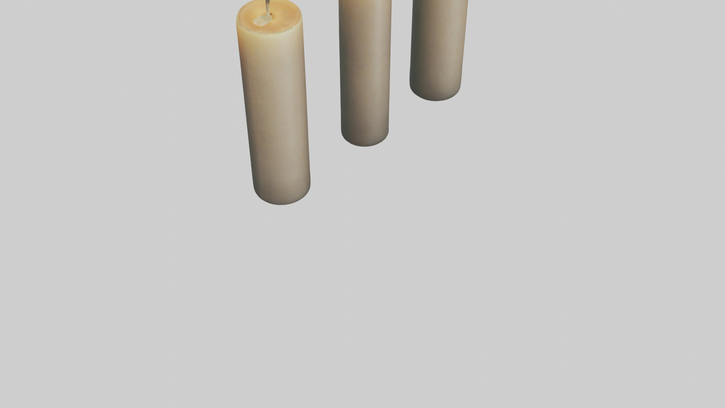 3D model Candles model VR / AR / low-poly
