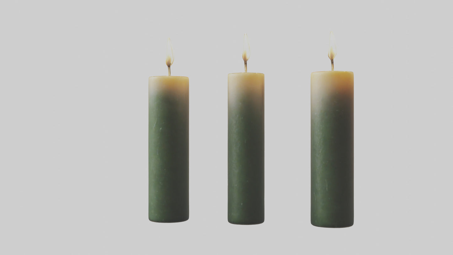 3D model Candles model VR / AR / low-poly