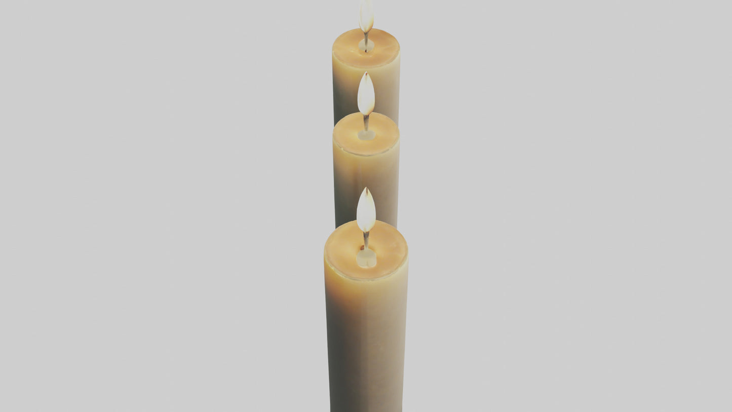 3D model Candles model VR / AR / low-poly