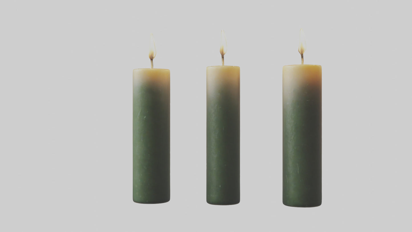 3D model Candles model VR / AR / low-poly