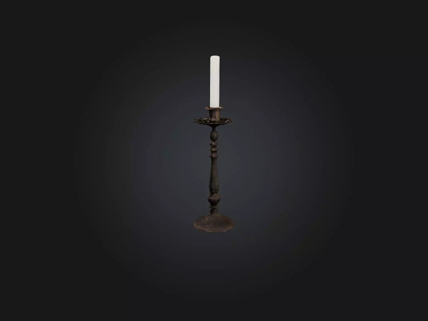 3D model Candlestick VR / AR / low-poly