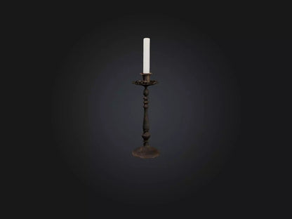 3D model Candlestick VR / AR / low-poly