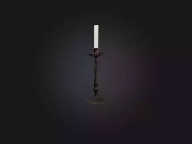 3D model Candlestick VR / AR / low-poly
