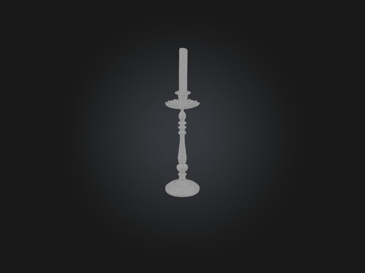 3D model Candlestick VR / AR / low-poly