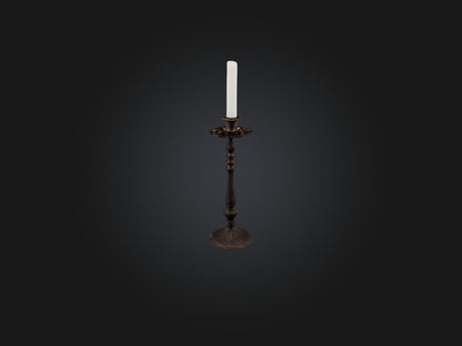 3D model Candlestick VR / AR / low-poly