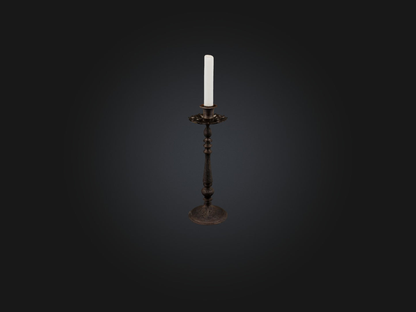 3D model Candlestick VR / AR / low-poly