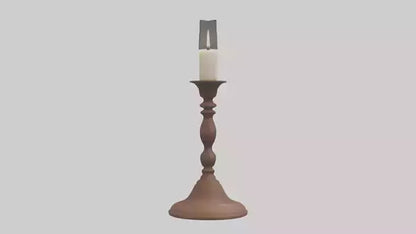 3D model Candlestick model VR / AR / low-poly