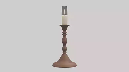 3D model Candlestick model VR / AR / low-poly