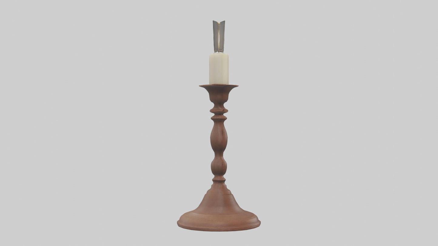 3D model Candlestick model VR / AR / low-poly