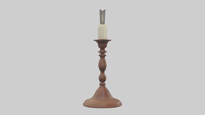 3D model Candlestick model VR / AR / low-poly